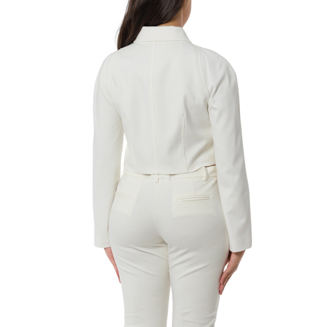 Giacca corta in tessuto tecnico punto stoffa Pinko