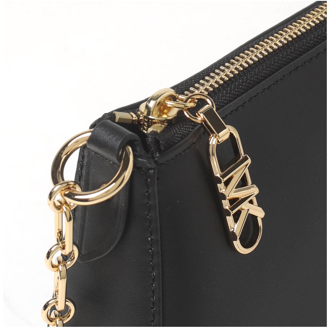 Pochette media in pelle con catena e logo Empire Michael Kors