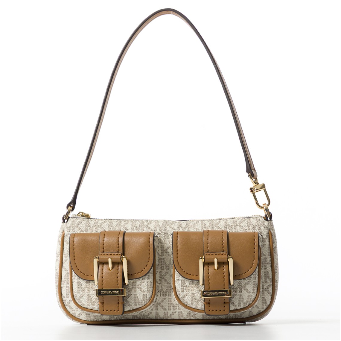 Pochette Zoe piccola con logo Michael Kors all over