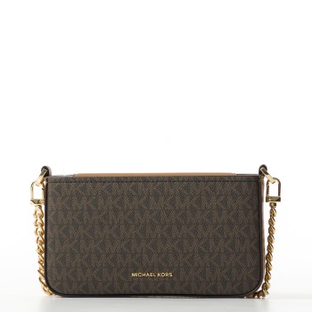 Borsa a spalla Bryant Michael Kors con monogram MK all over