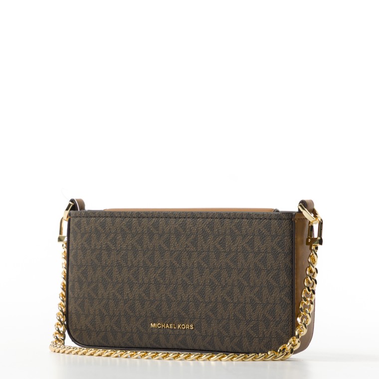 Borsa a spalla Bryant Michael Kors con monogram MK all over