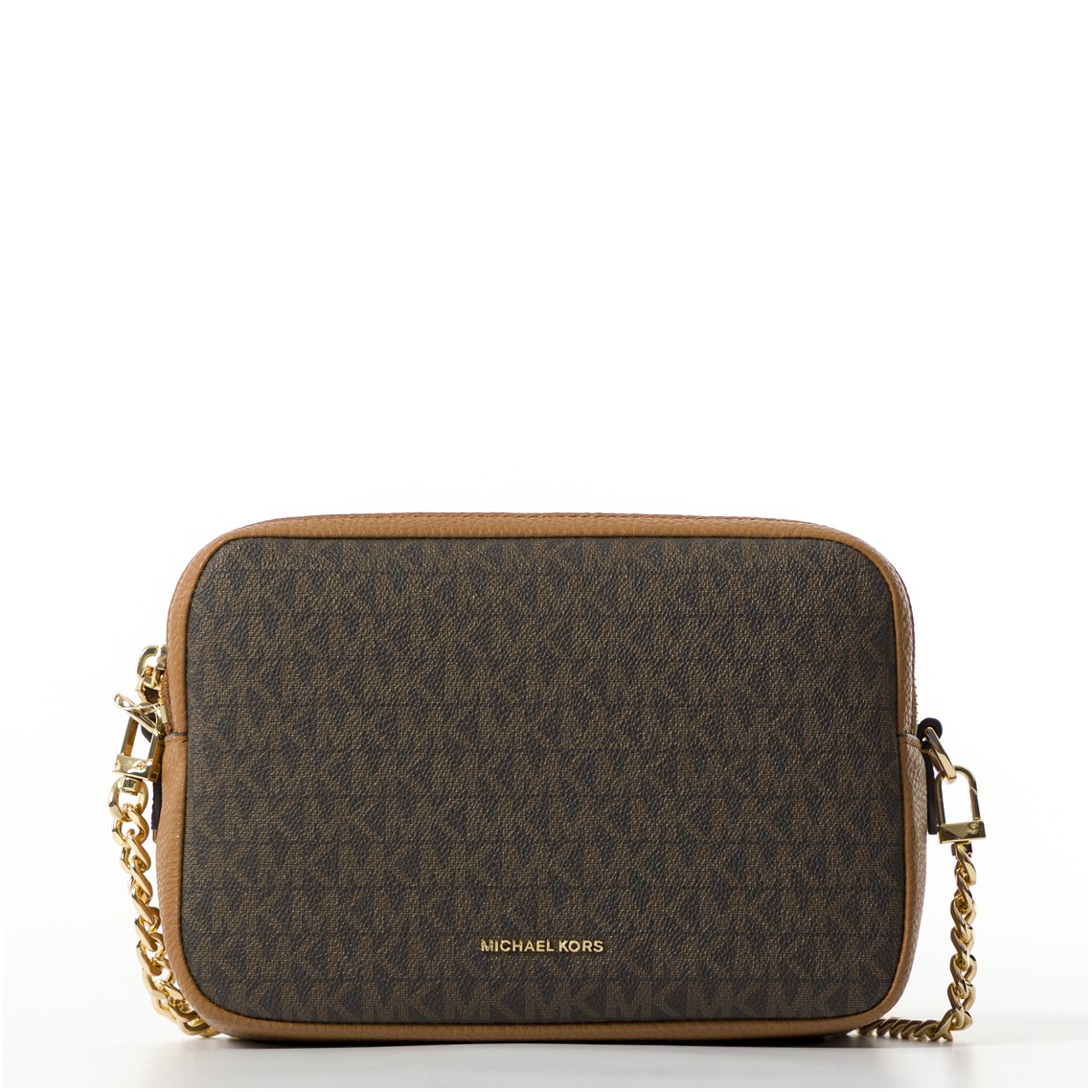 Camera bag a tracolla Bryant media con logo Michael Kors all over