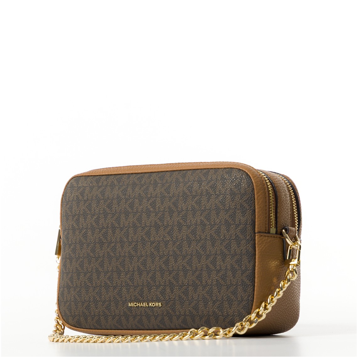 Camera bag a tracolla Bryant media con logo Michael Kors all over