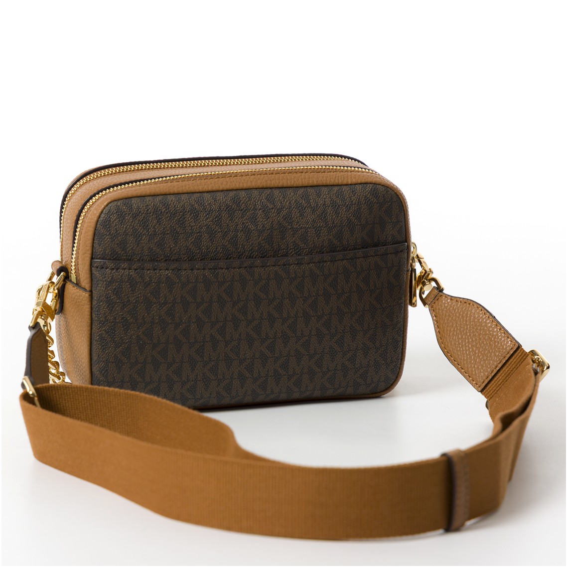 Camera bag a tracolla Bryant media con logo Michael Kors all over