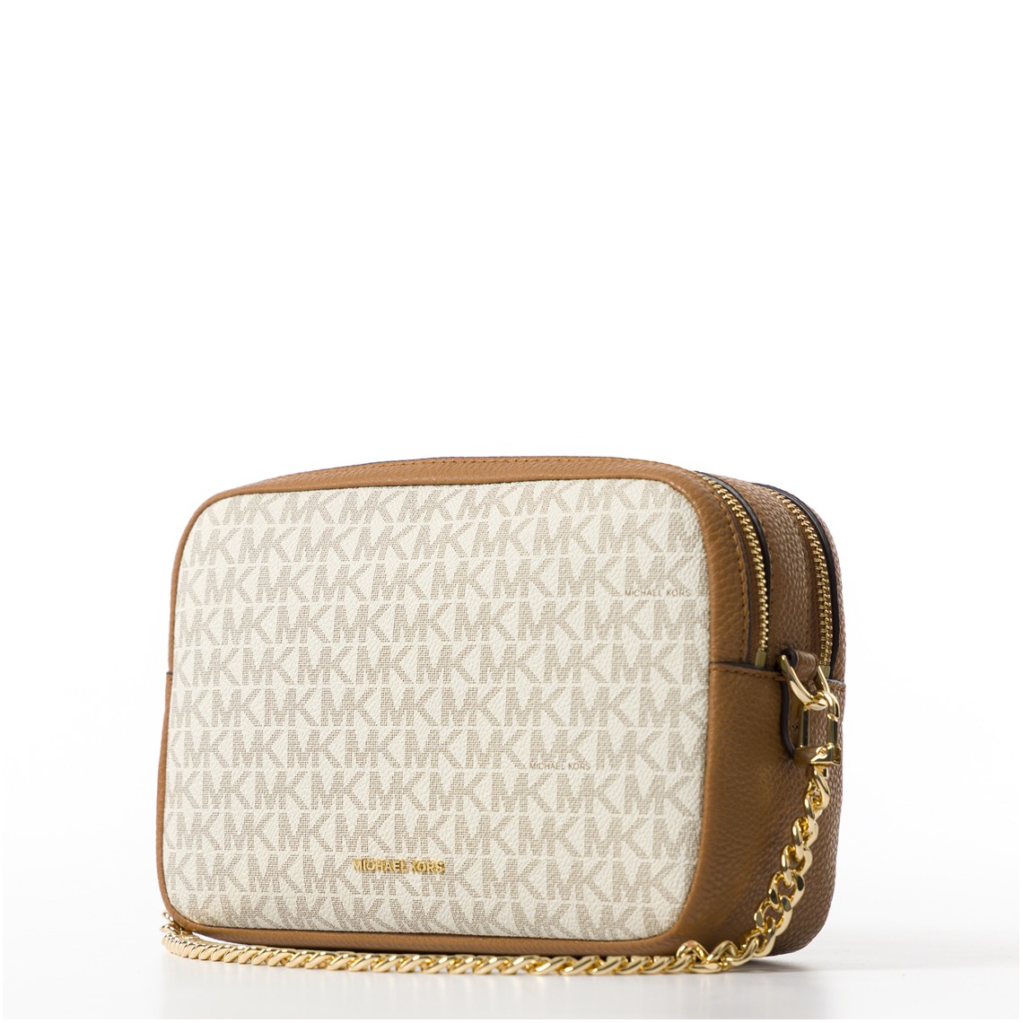 Camera bag a tracolla Bryant media con logo Michael Kors all over