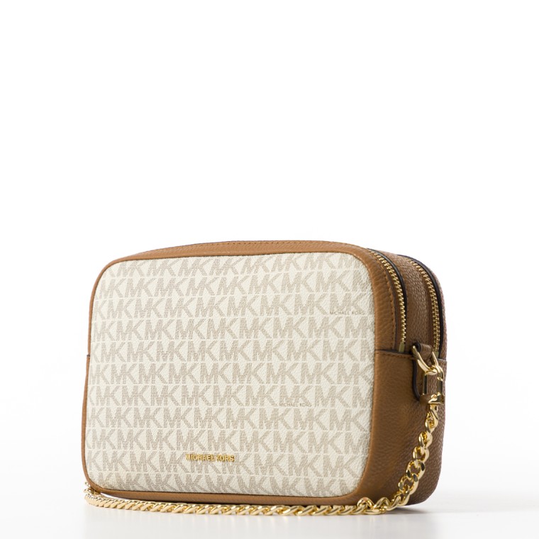 Camera bag a tracolla Bryant media con logo Michael Kors all over