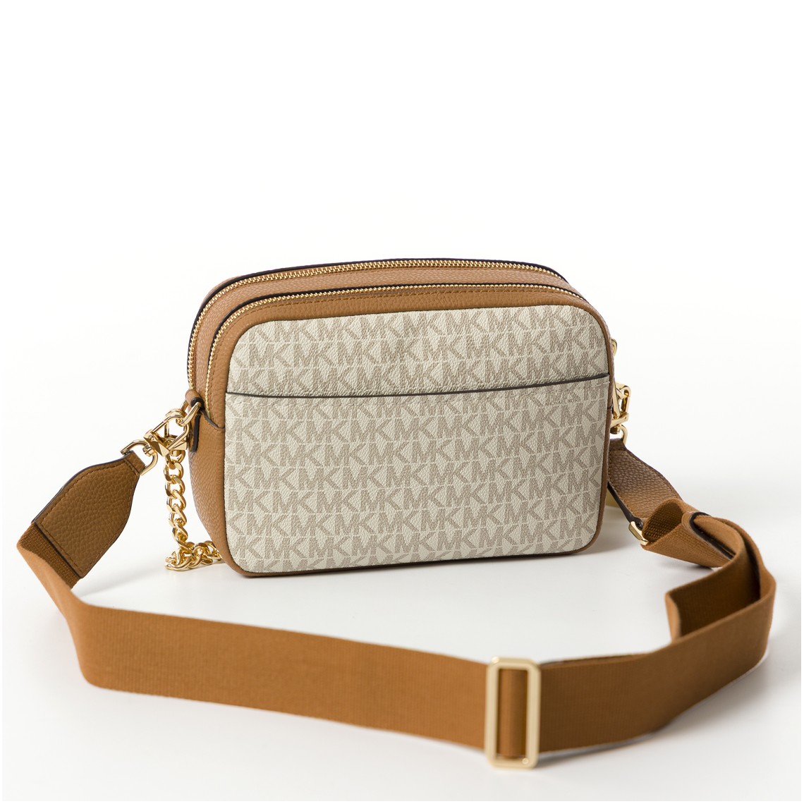 Camera bag a tracolla Bryant media con logo Michael Kors all over