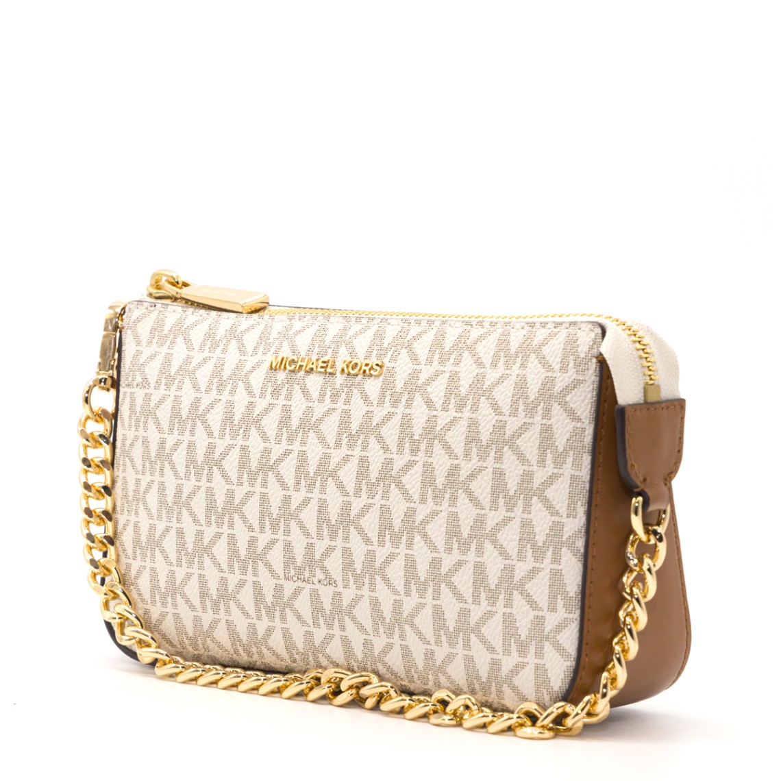 Pochette chain in saffiano stampato con logo Michael Kors