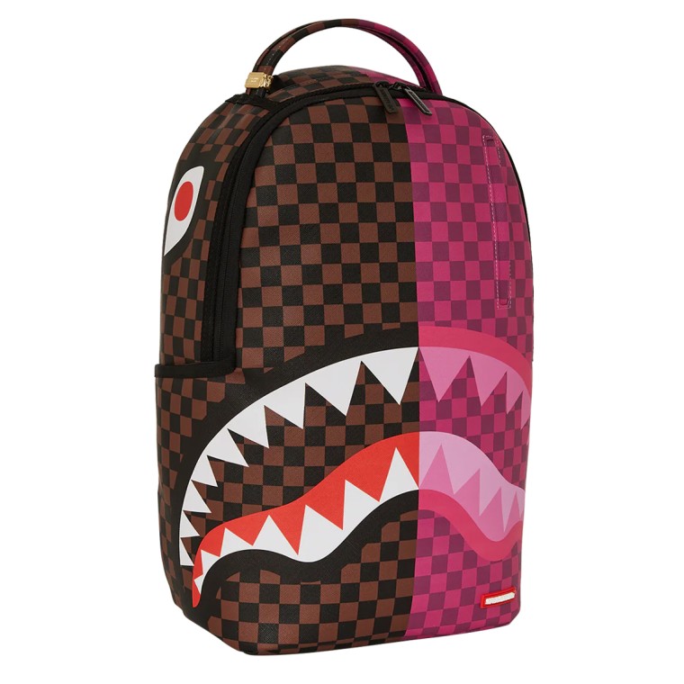 Zaino Sprayground Split Sip Pink Check