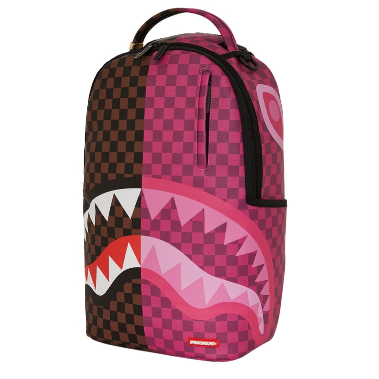Zaino Sprayground Split Sip Pink Check