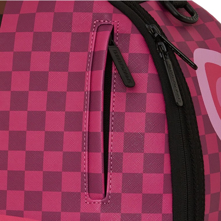 Zaino Sprayground Split Sip Pink Check