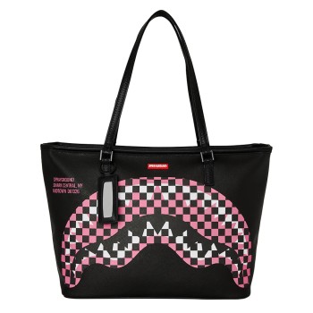 Borsa Sprayground Shark central Breakup Check Sorbet