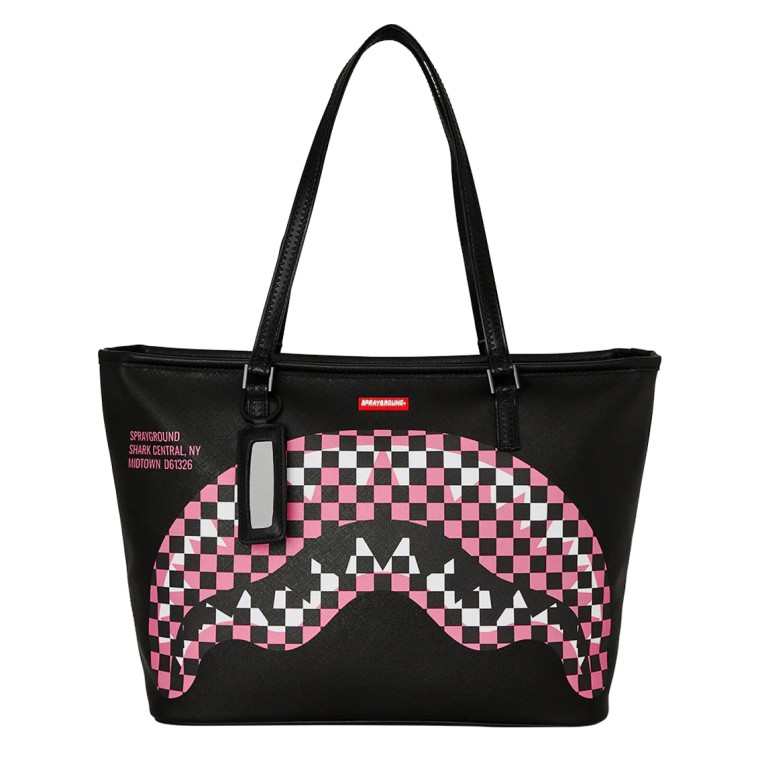 Borsa Sprayground Shark central Breakup Check Sorbet