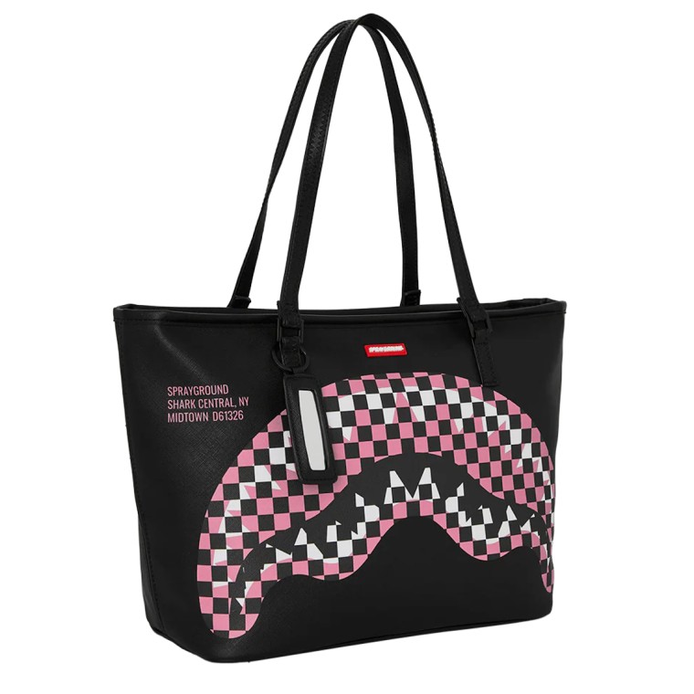 Borsa Sprayground Shark central Breakup Check Sorbet