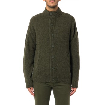 Maglione con zip Patch Barbour