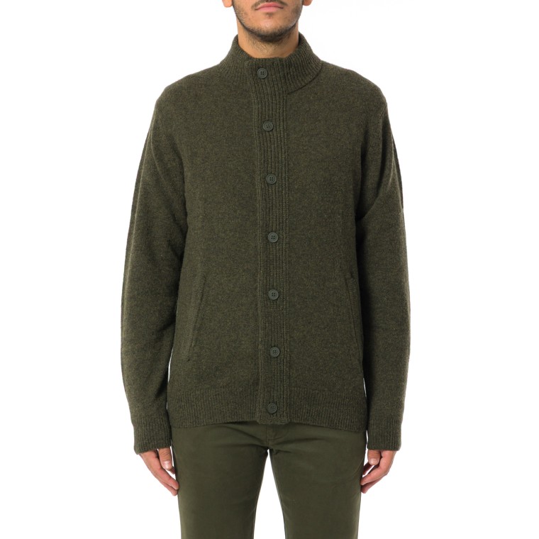 Maglione con zip Patch Barbour