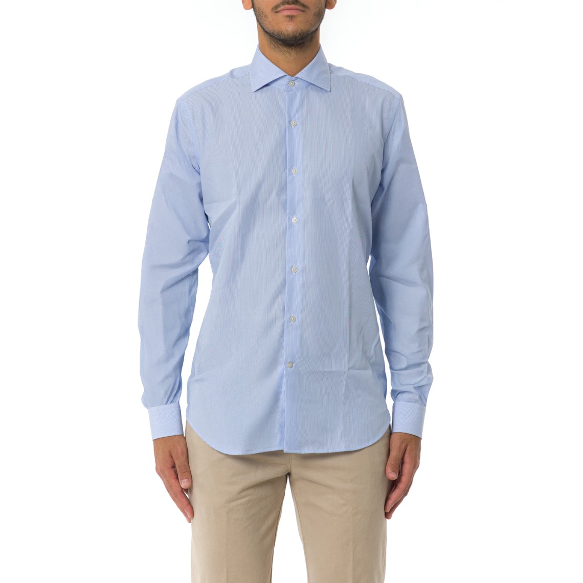 Camicia Travel Regular in Cotone Fay