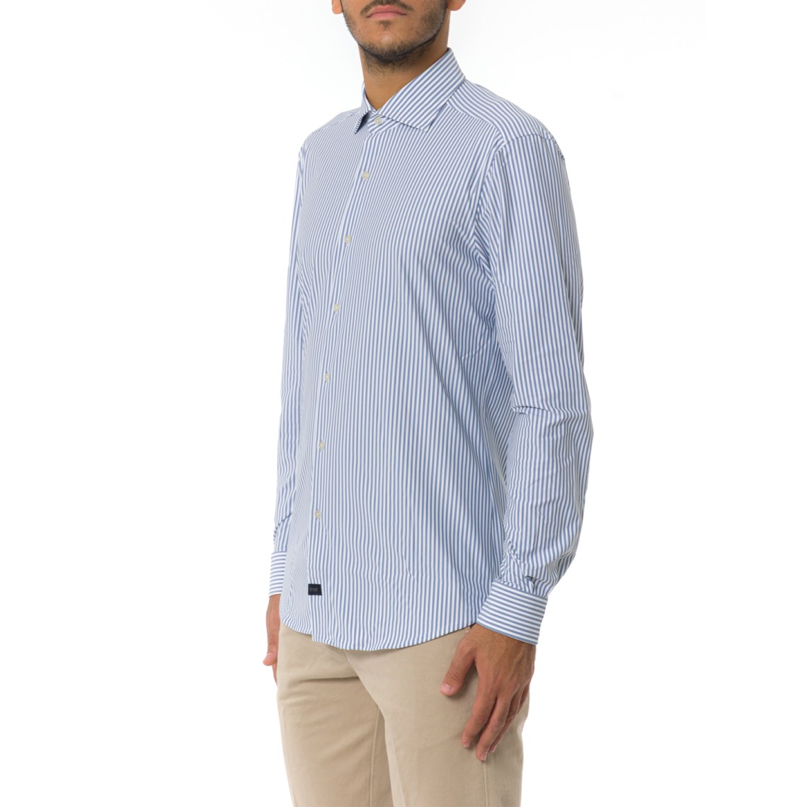 Camicia Regular in Tessuto Tecnico Stretch Fay