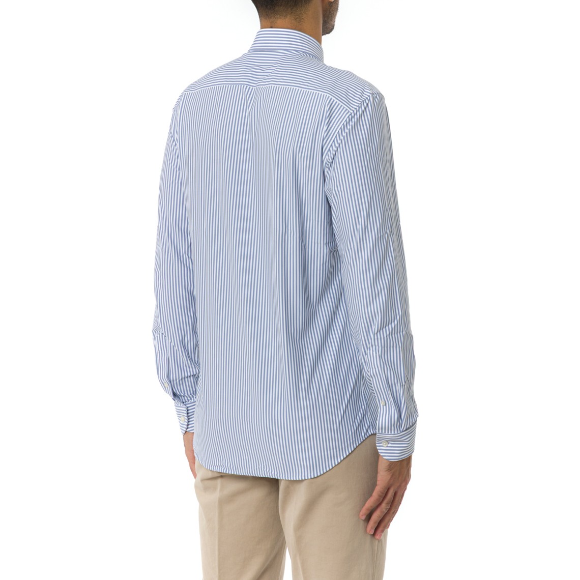 Camicia Regular in Tessuto Tecnico Stretch Fay