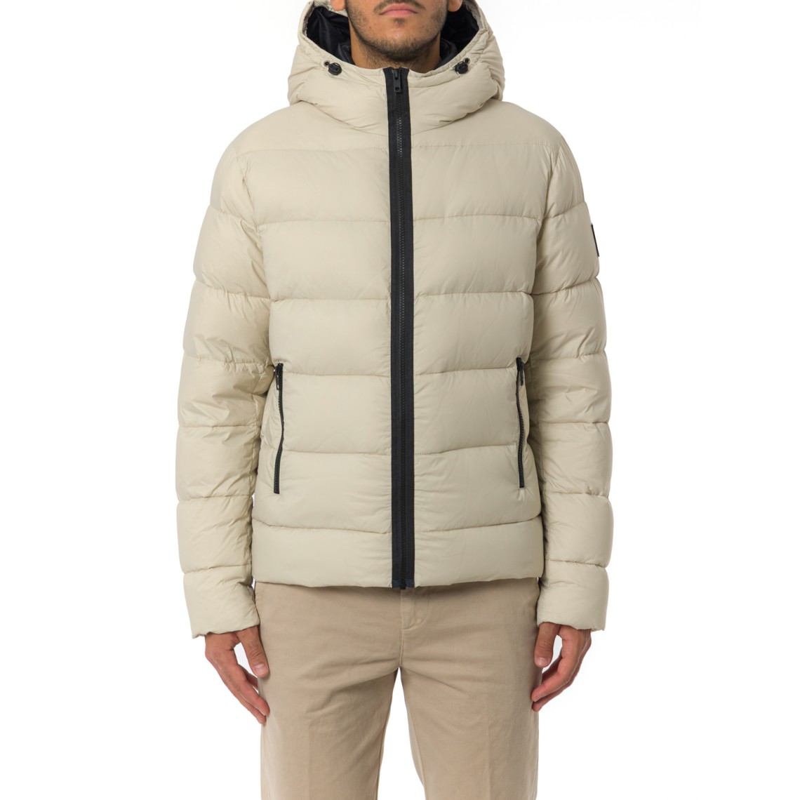 Piumino Double Front in Popeline Calandrato Fay