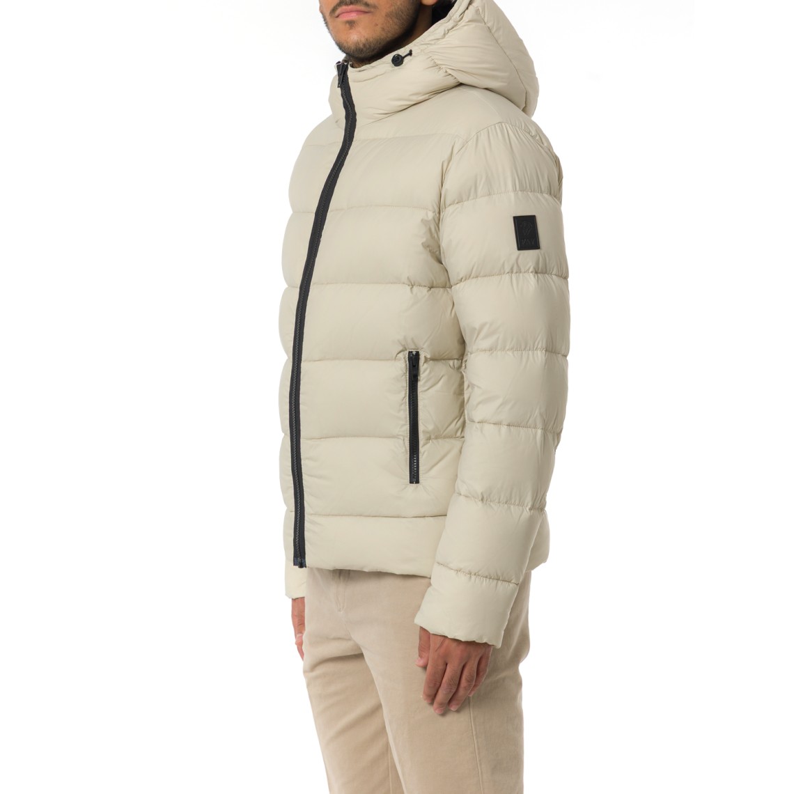 Piumino Double Front in Popeline Calandrato Fay