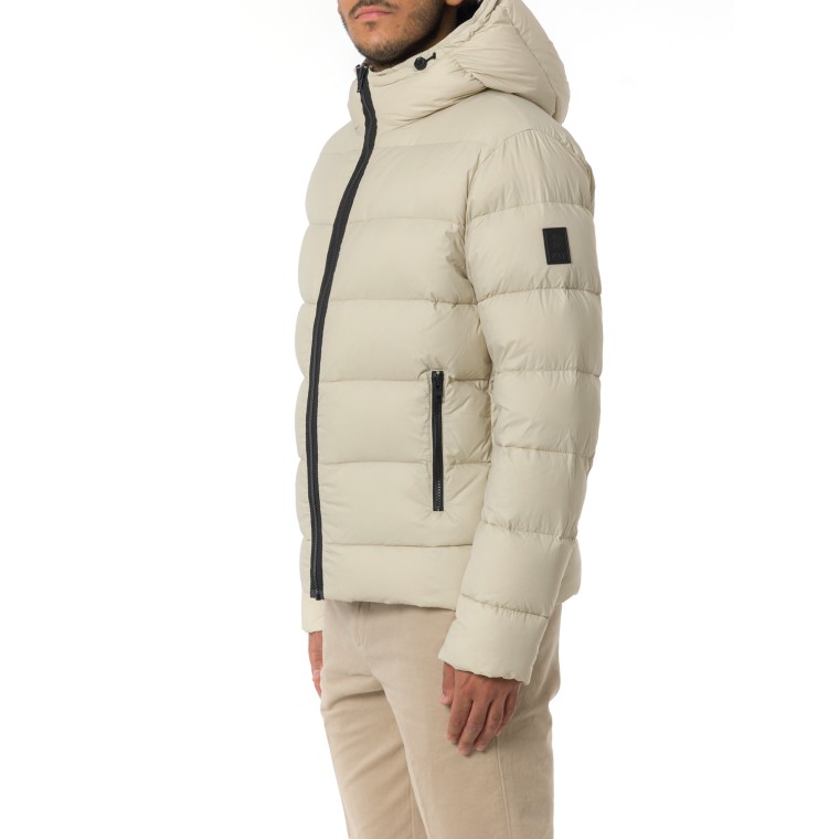 Piumino Double Front in Popeline Calandrato Fay