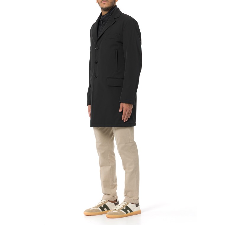 Double Coat in Gabardine Stretch Fay
