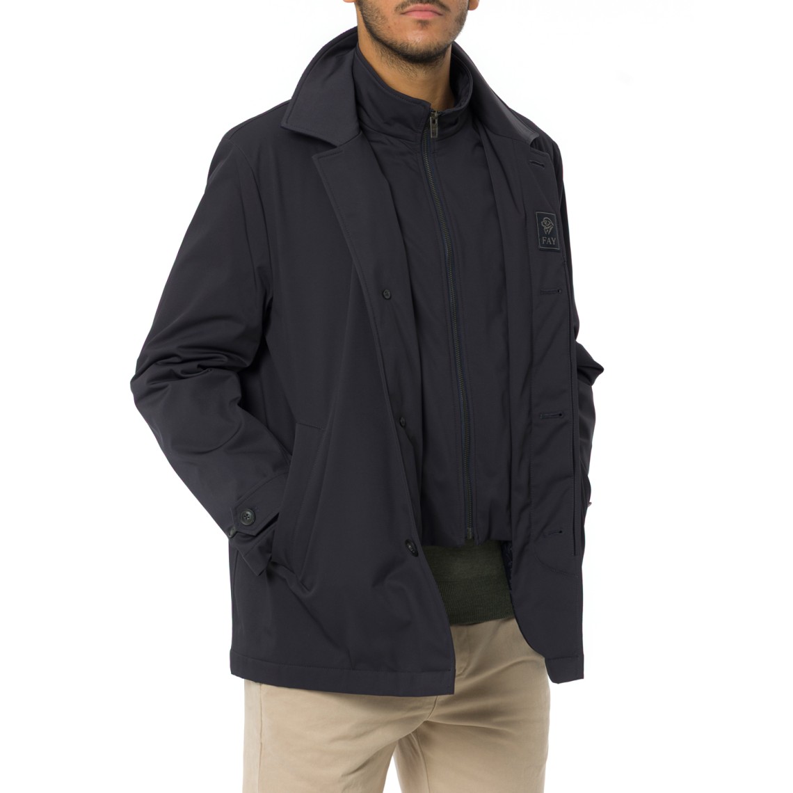 Morning Coat Corto in Gabardine Tecnico Fay