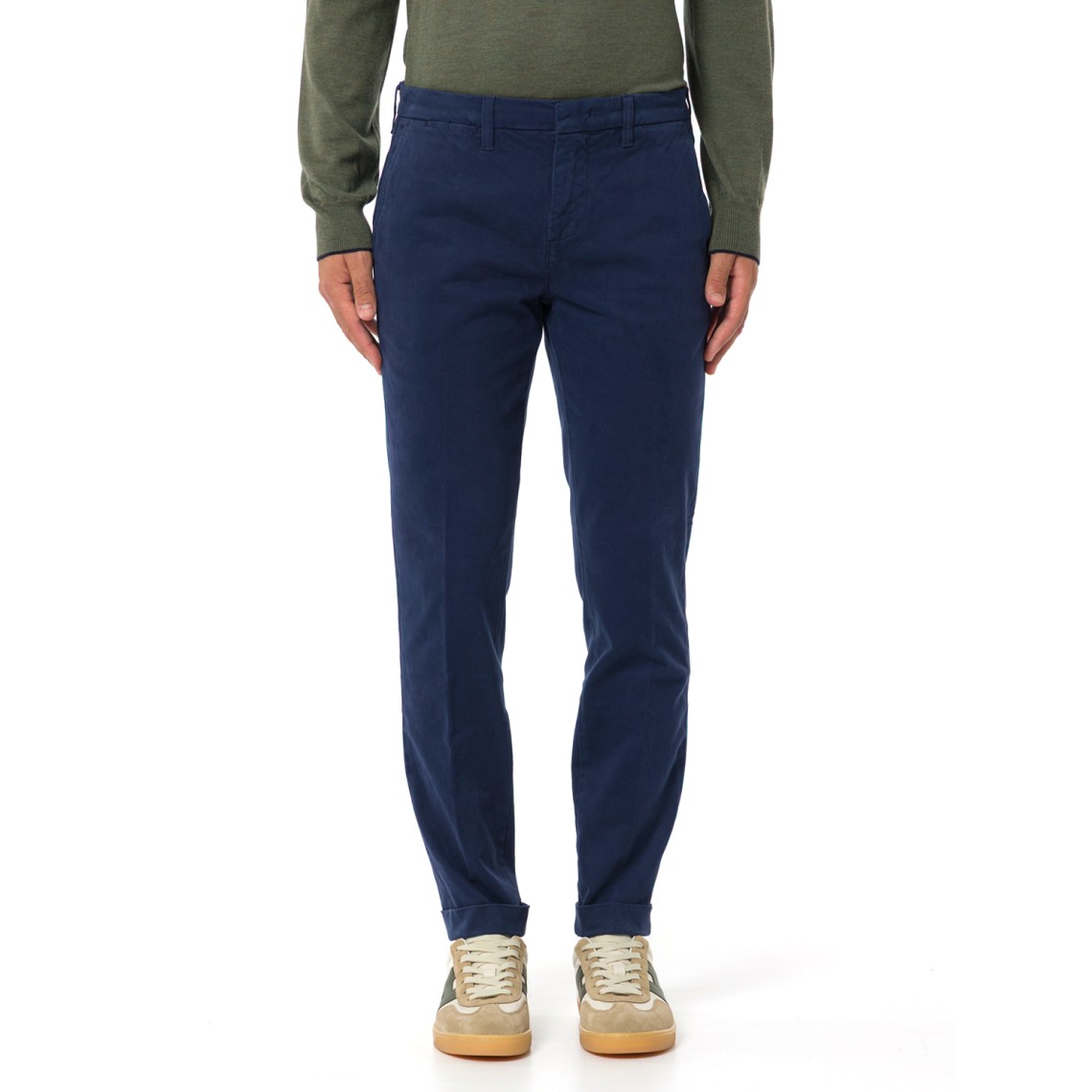 Pantaloni Slim in Gabardine Fay