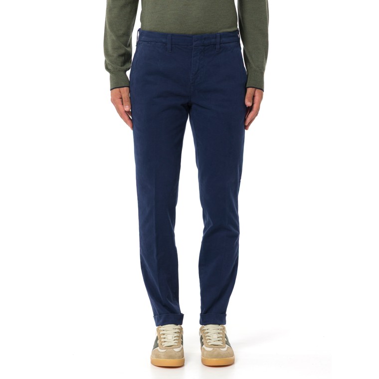 Pantaloni Slim in Gabardine Fay