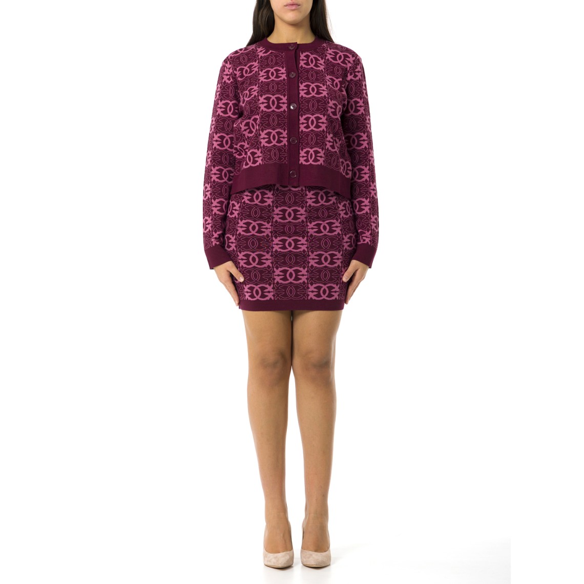 Minigonna Pinko con logo Love Birds