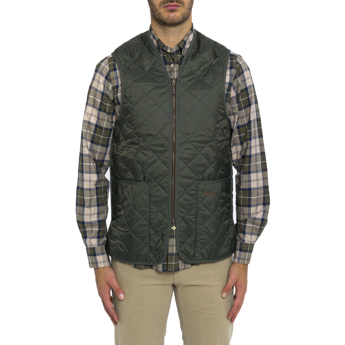 Gilet Barbour in nylon trapuntato