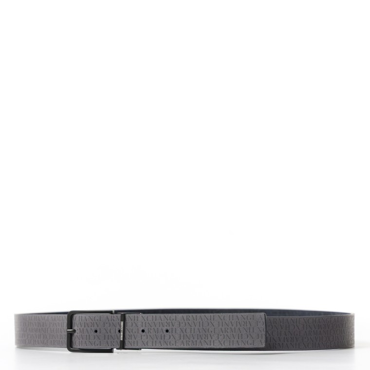 Cintura reversibile con logo Armani Exchange all over