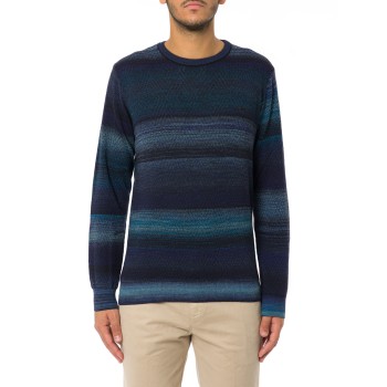 Pullover Lavorazione Chevron con filo stampato Harmont &...
