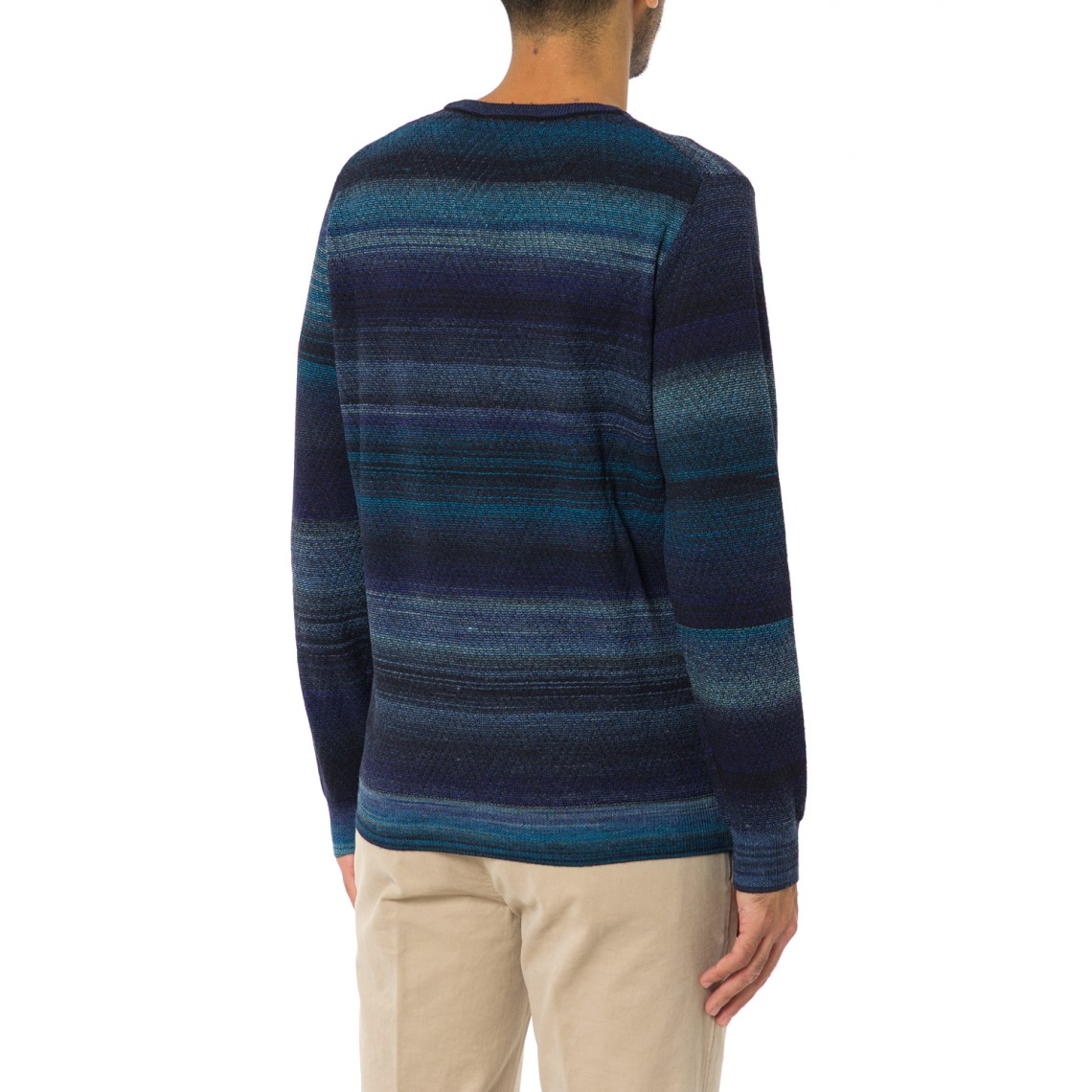 Pullover Lavorazione Chevron con filo stampato Harmont & Blaine