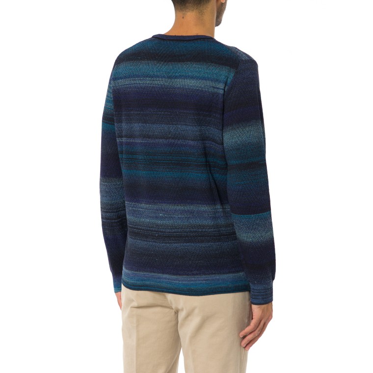 Pullover Lavorazione Chevron con filo stampato Harmont & Blaine