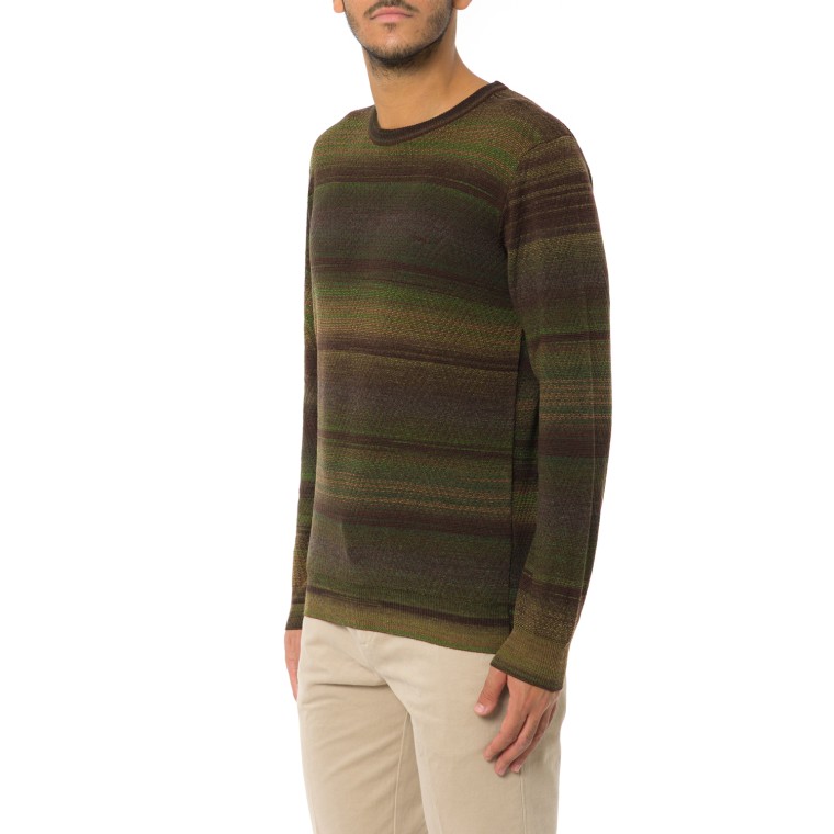 Pullover Lavorazione Chevron con filo stampato Harmont & Blaine