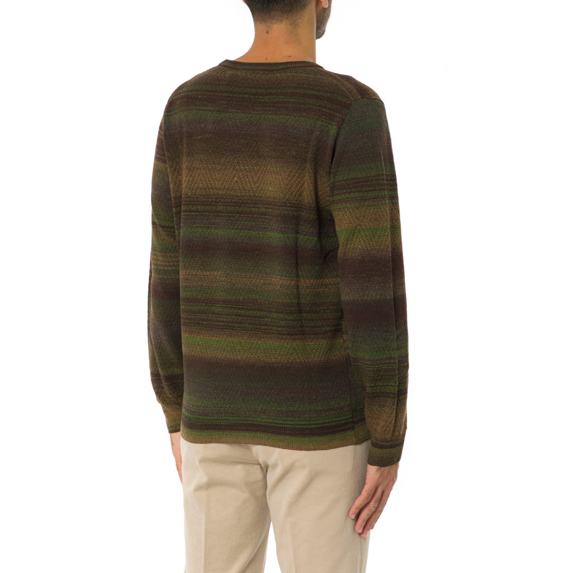 Pullover Lavorazione Chevron con filo stampato Harmont & Blaine