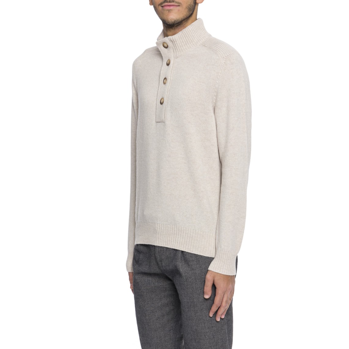 Lupetto con bottoni Gran Sasso