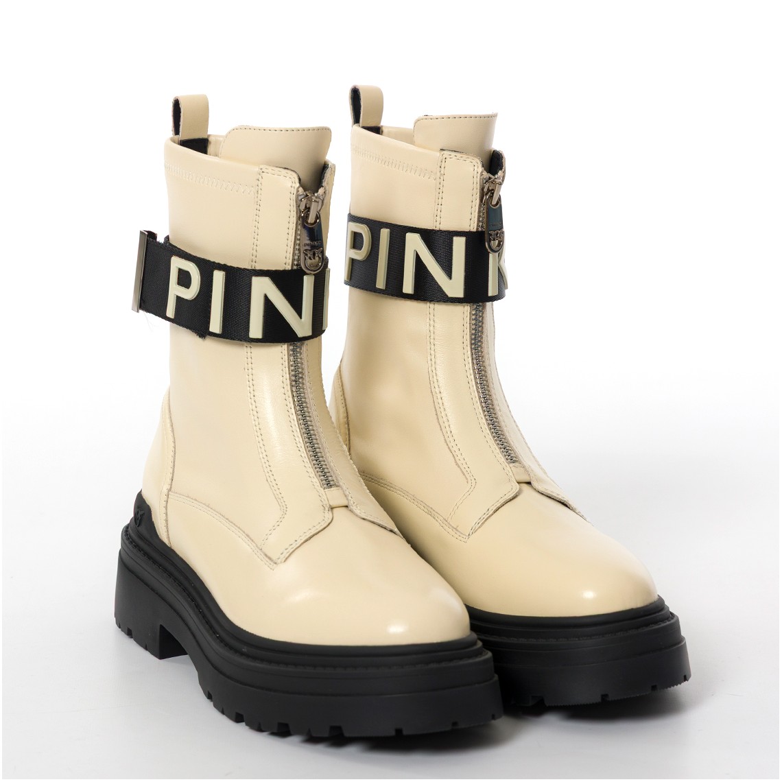 Stivali platform con logo lettering Pinko Mia 13
