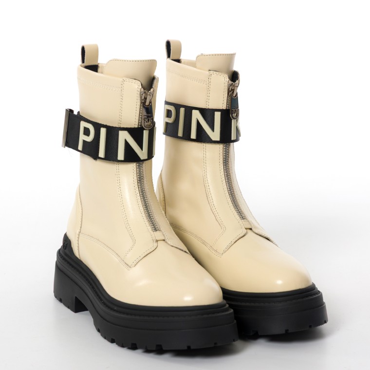Stivali platform con logo lettering Pinko Mia 13