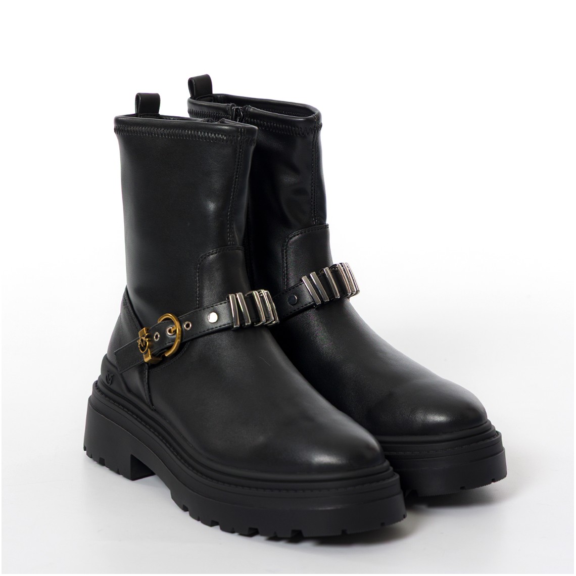 Stivaletti con inserti metallici Pinko Mia 27