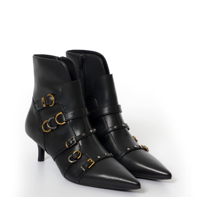 Tronchetti con cinturini e logo Love Birds  Pinko Gloria 08