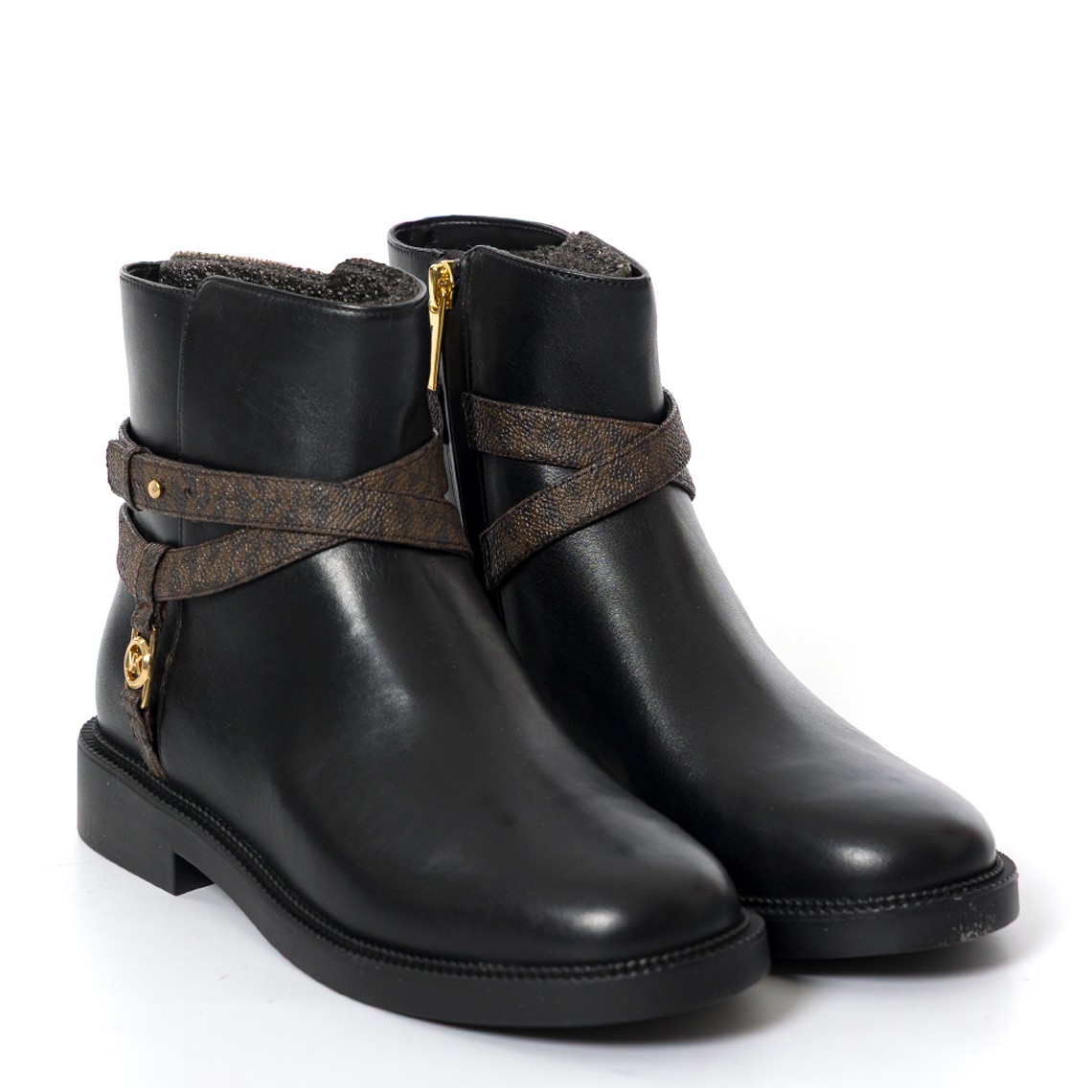 Stivaletti Abigail in pelle con logo Michael Kors