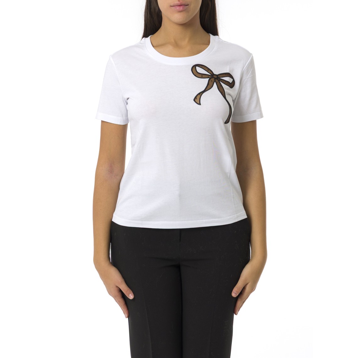 T-shirt con fioccoTwinset