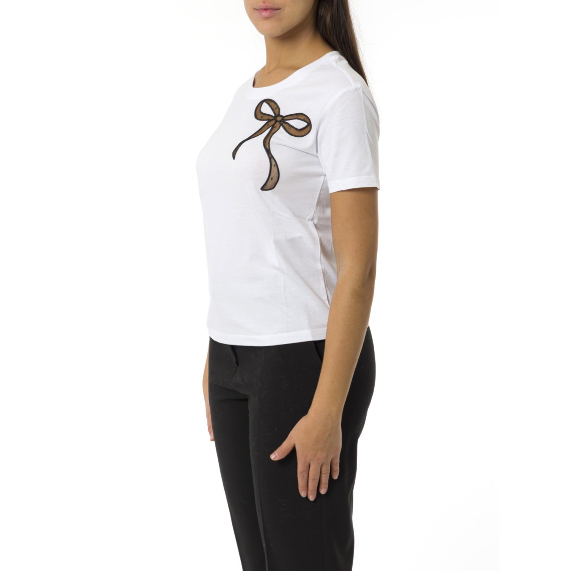 T-shirt con fioccoTwinset