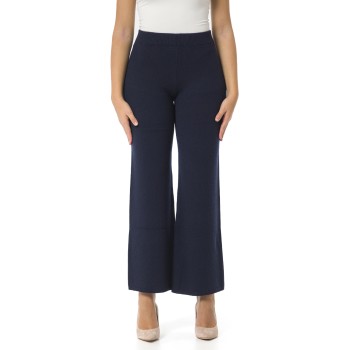 Pantaloni a zampa Twinset in misto lana