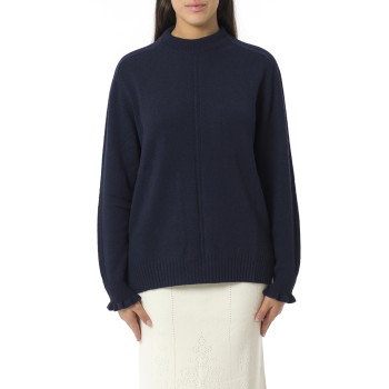 Maglia in misto lana con volant Twinset
