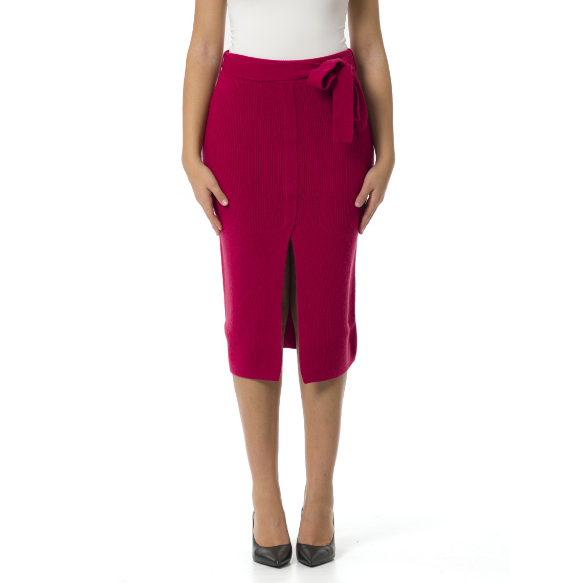 Gonna Emporio Armani con spacco e cintura