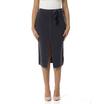 Gonna Emporio Armani con spacco e cintura